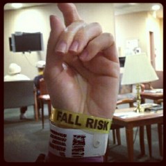ID and FALL RISK wrist bands